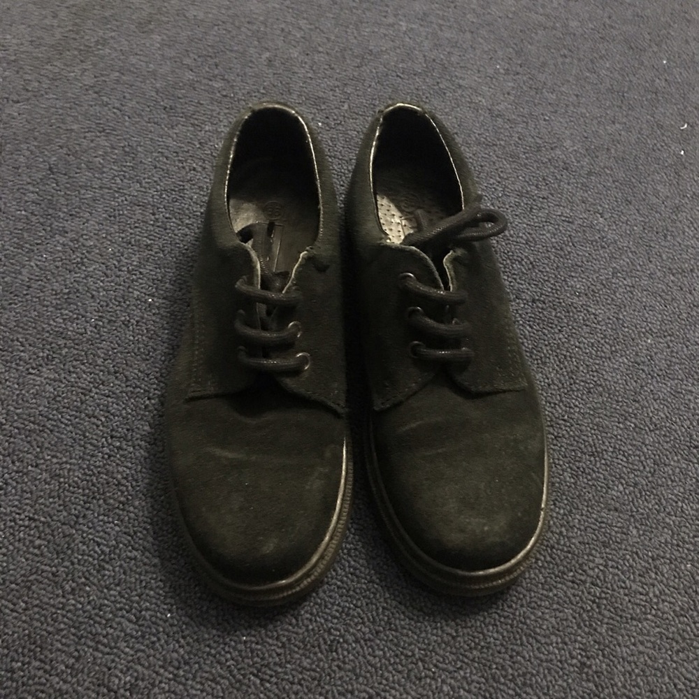 Topshop oxford suede black shoes